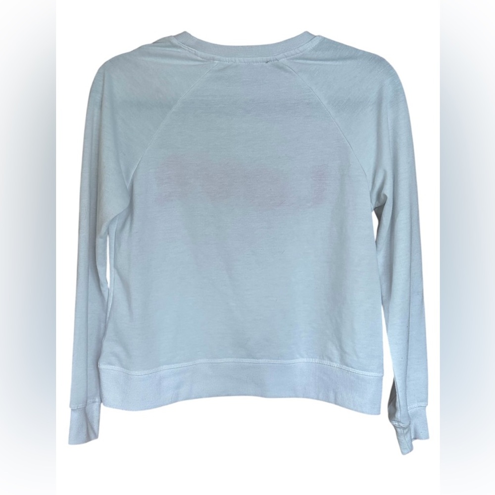 Philosophy Love Sweatshirt White Pink Textured Letters Cozy. Size XS - Picture 2 of 8